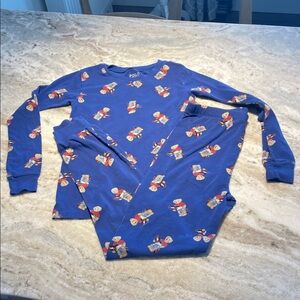 Polo Ralph Lauren Polo Bear Surfing  Blue Pajama Set